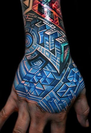 Biomechanical Tattoos by Mike Cole   FGIdeasorg